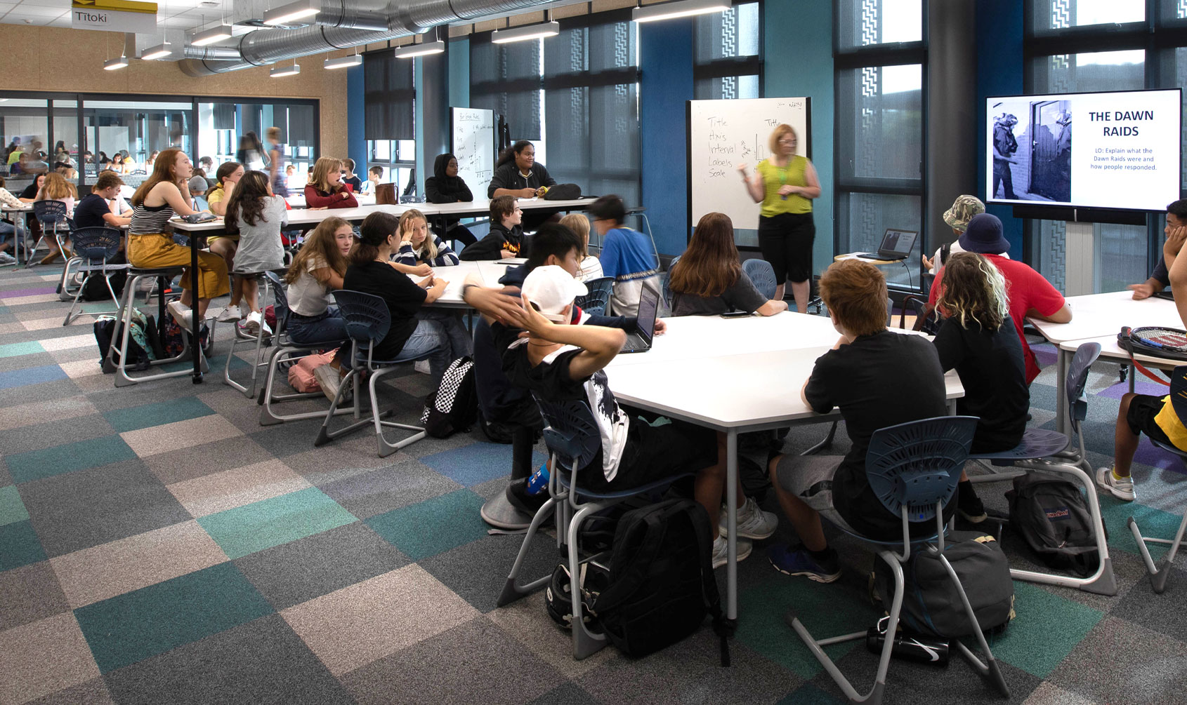 Western Springs College (ウェスタンスプリングスカレッジ) の授業風景