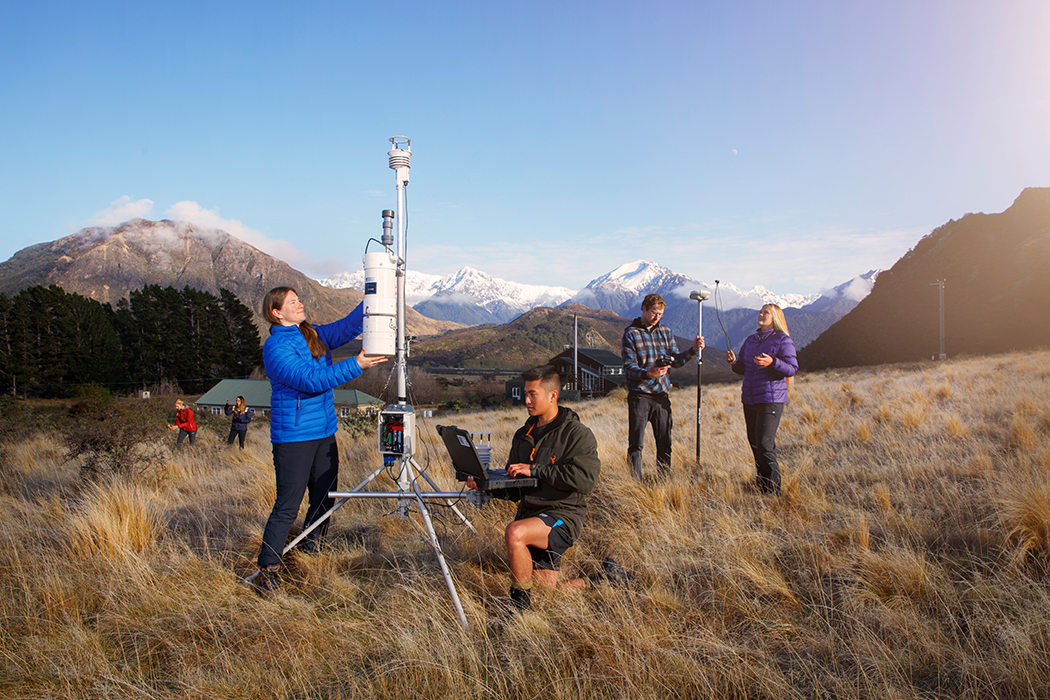 University of Canterbury (カンタベリー大学) の実験の様子