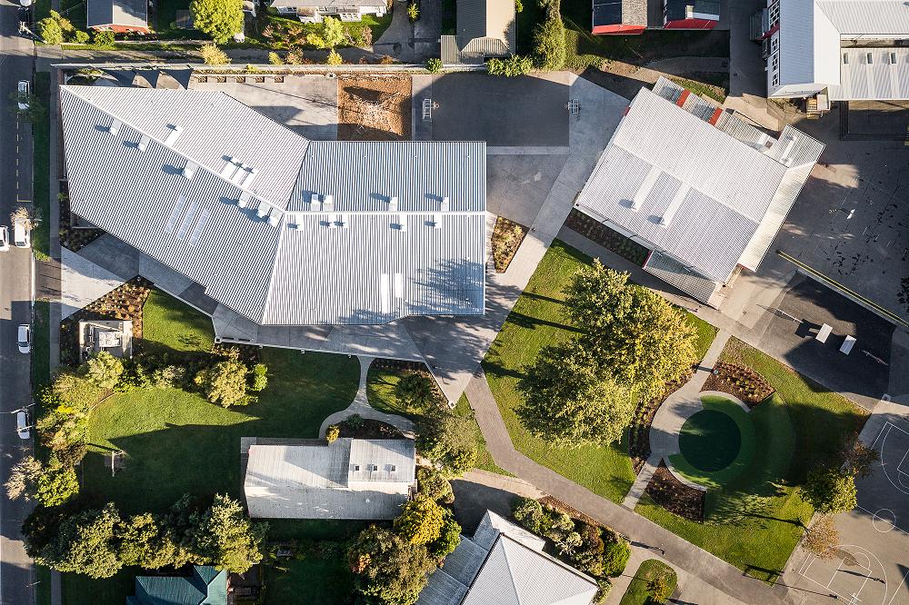 Hillmorton High School (ヒルモートンハイスクール) の上から見た画像