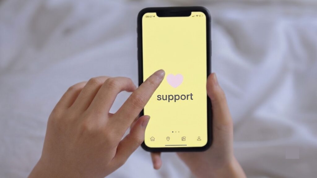 Lineを開く様子